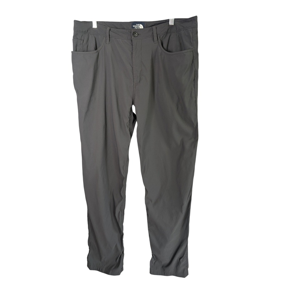 North Face Pants Mens 36 Regular Gray Nylon Stretch Hiking Technical Performance